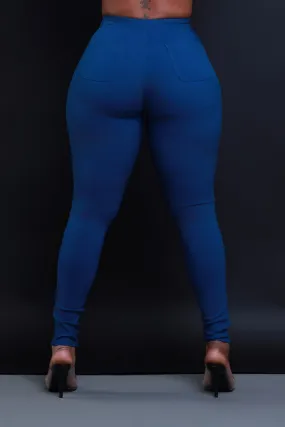 $5 Super Swank High Waist Stretchy Jeans - Ocean Blue
