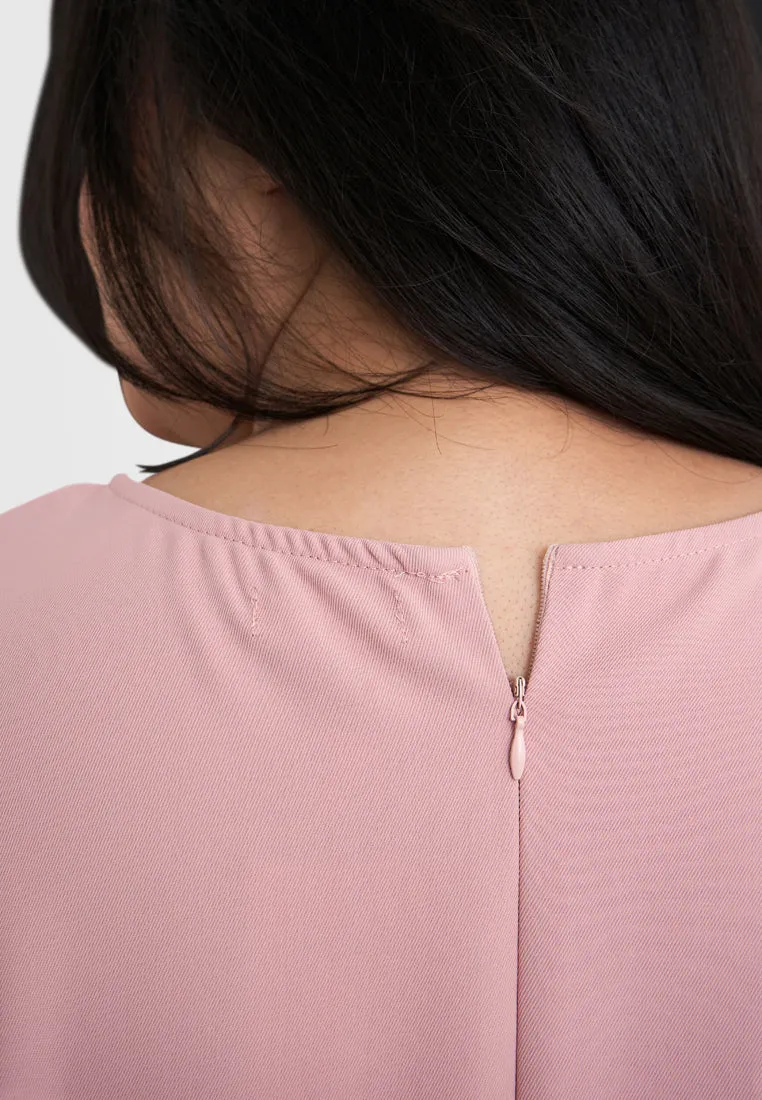 Amelia Minimalist Slit Sleeve Blouse