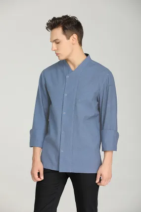 Bay Light Blue Chef Jacket, Long Sleeve
