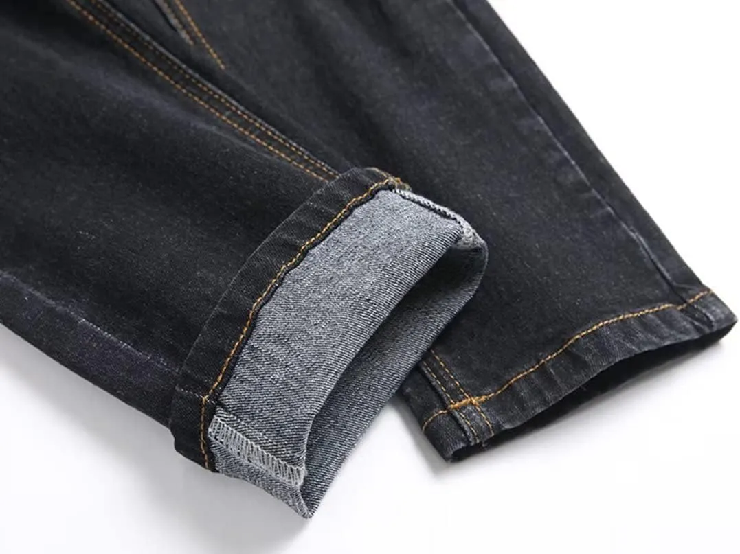 Boys Stylish Skinny Fit Stretchy Ripped Distressed Jeans Pants
