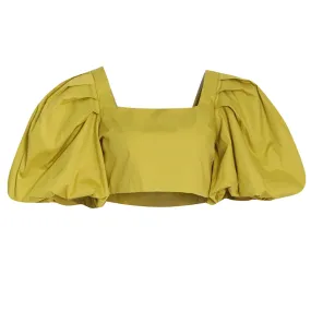 Casual Loose Shirt For Women Square Collar Puff Sleeve Solid Minimalist Blouses Female Summer Clothing Style