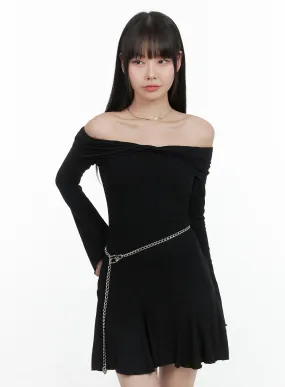 Chic Silver Chain Waist Belt OS409