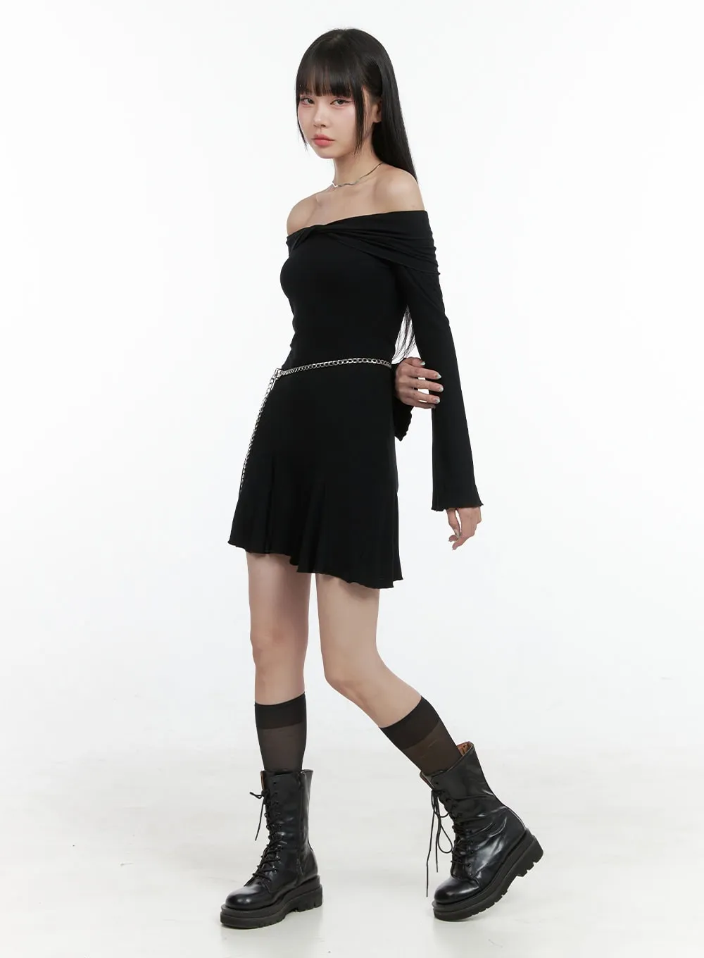 Chic Silver Chain Waist Belt OS409