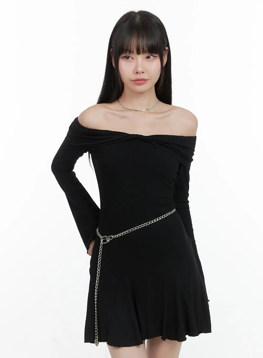 Chic Silver Chain Waist Belt OS409