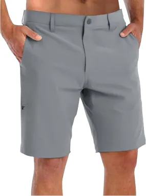 COOFANDY Mens Hybrid Casual Golf Shorts 9" Stretch Lightweight Quick Dry Summer Hiking Travel Shorts with Zipper Pockets