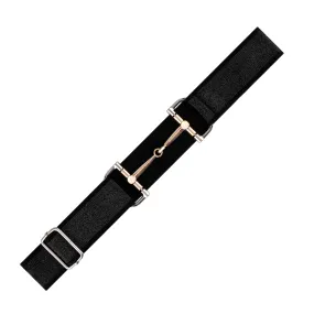 D-Ring Bit Belt in Black Sparkle
