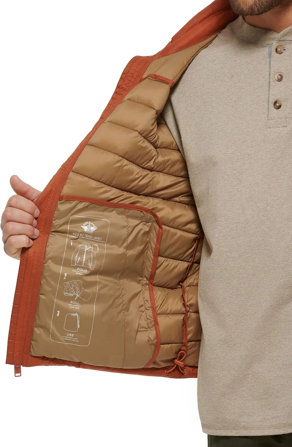 Dockers Men's Classic Ultra Loft Packable Puffer Jacket