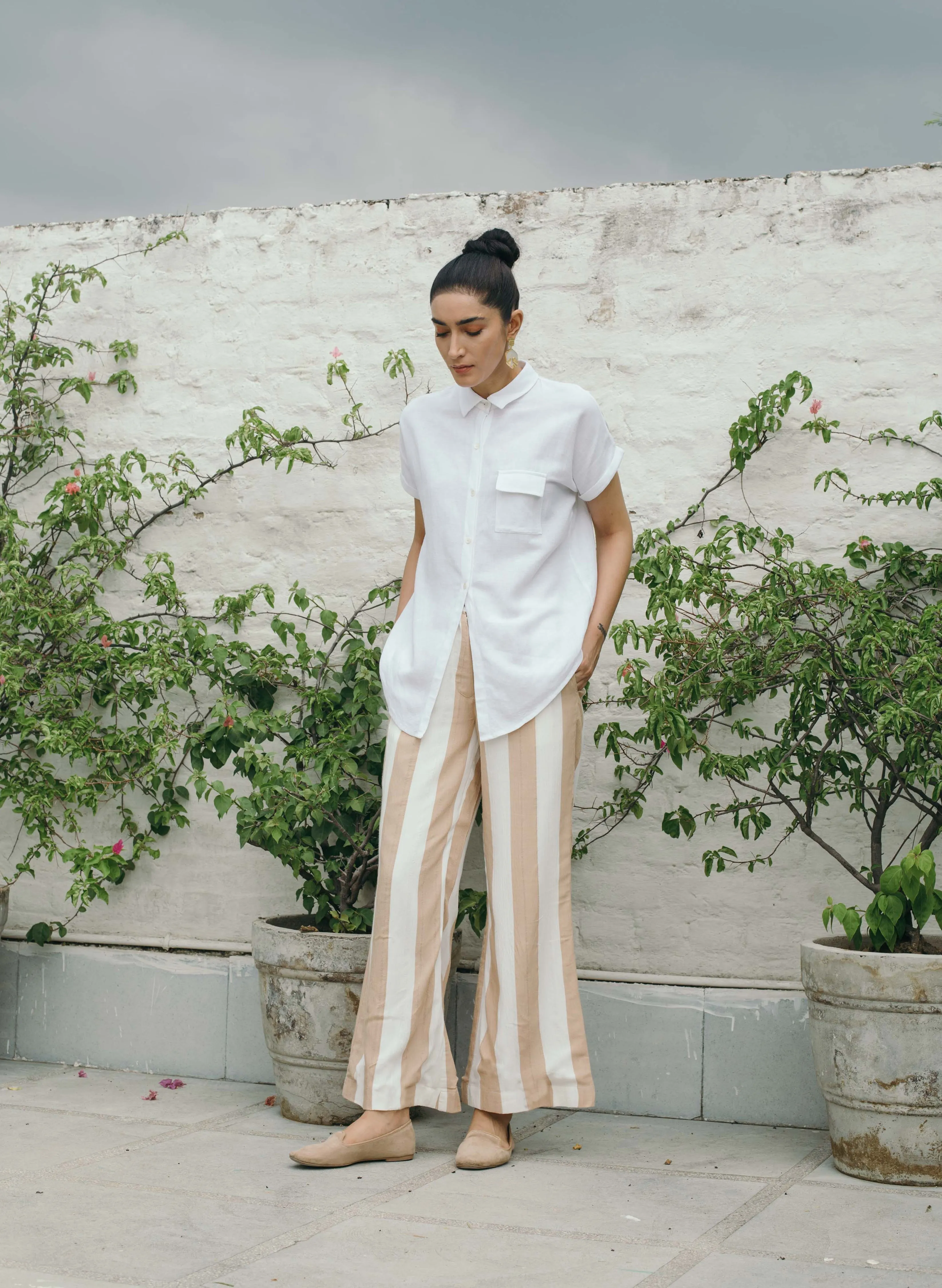Eclair Striped Wide Pants