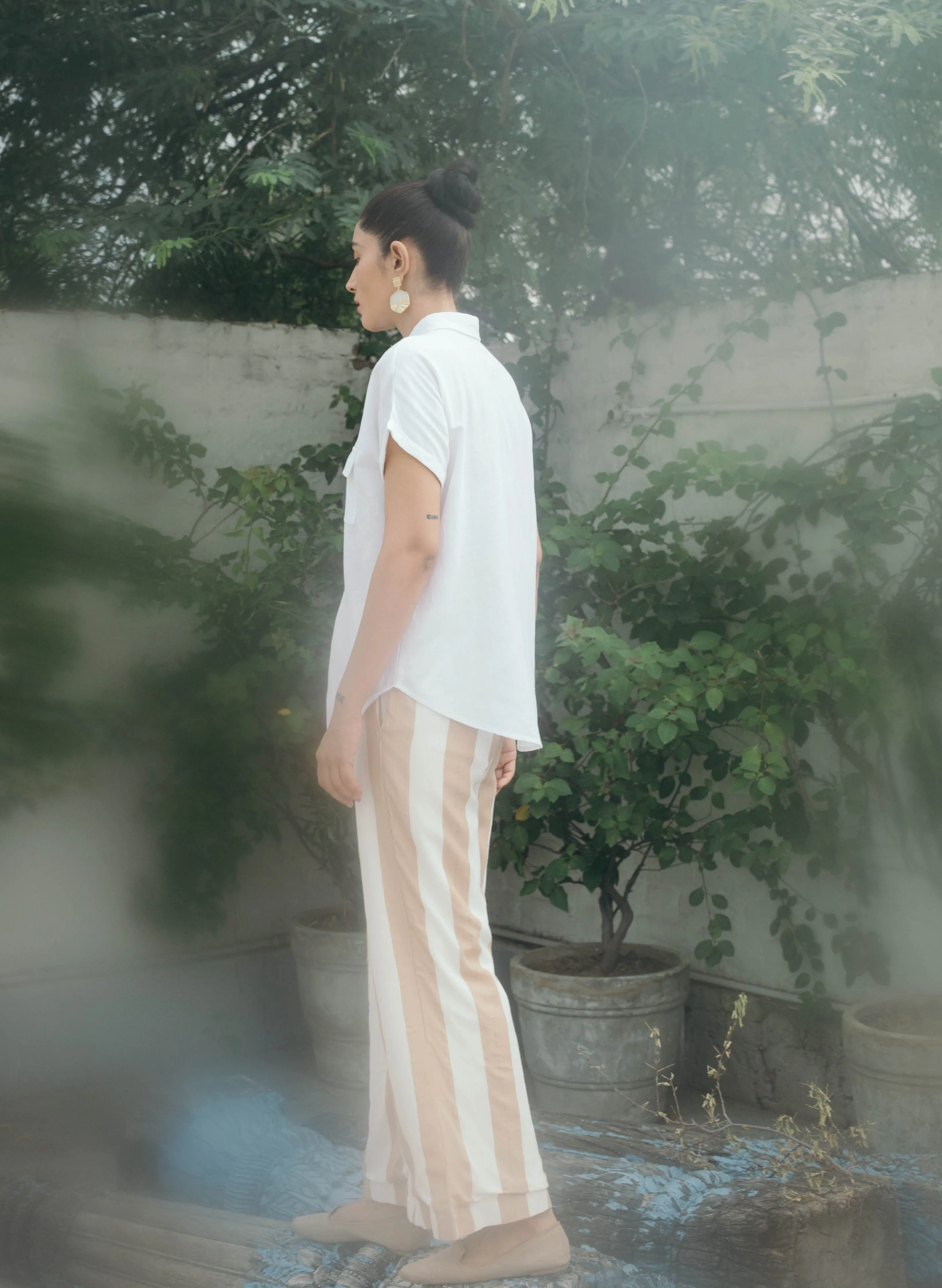 Eclair Striped Wide Pants