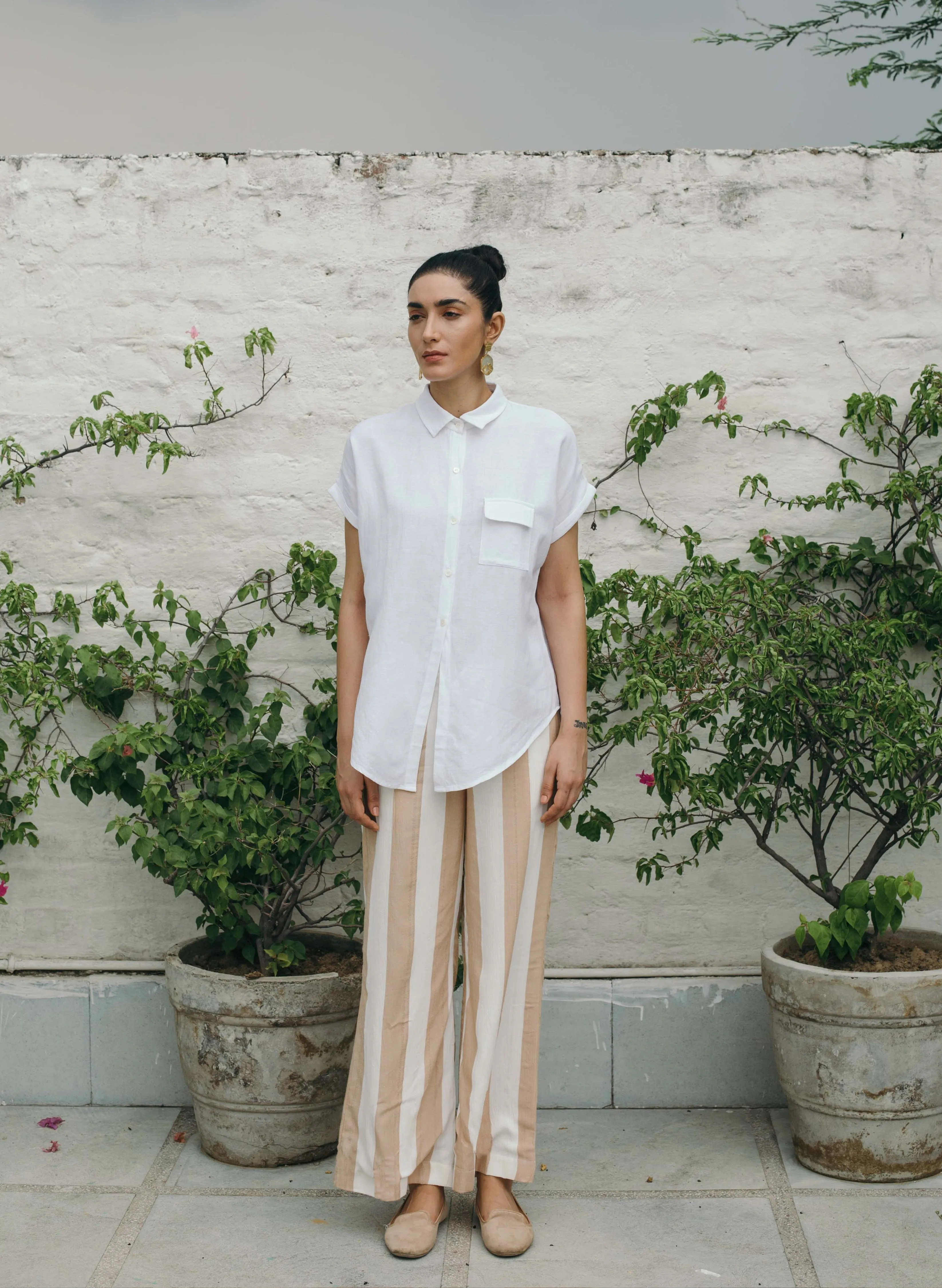 Eclair Striped Wide Pants