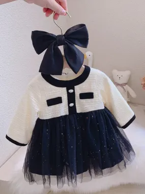 Elegant Bow Tulle Dress