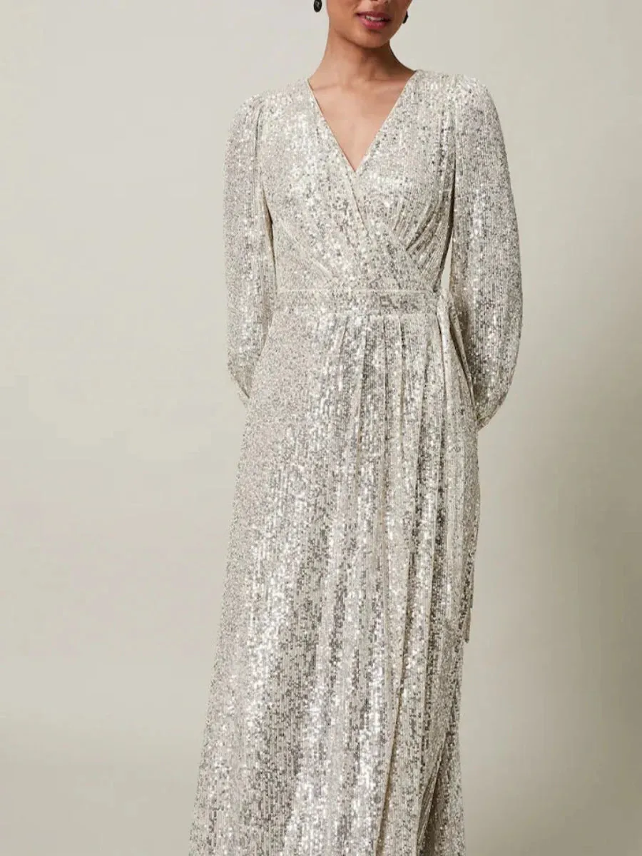 Elegant Sequin Maxi Dress