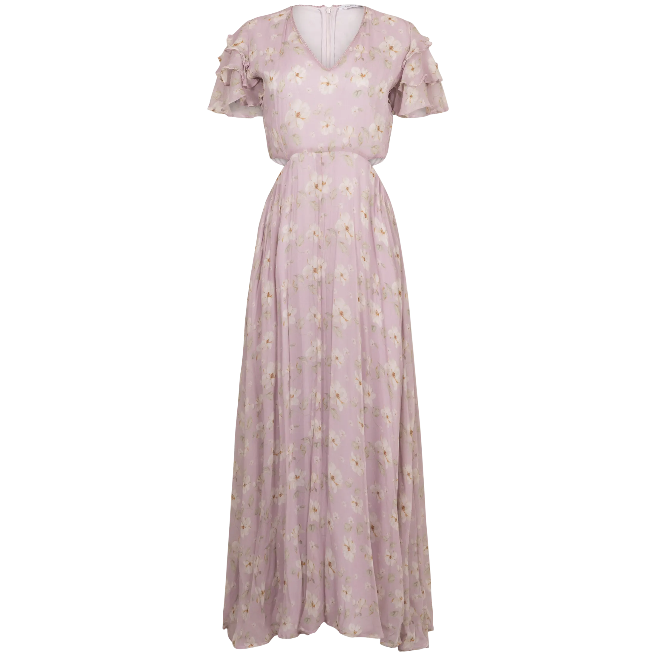 Elise Dress - Lavender Peony Print