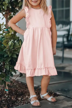 Girls Ruffled Empire Waist Dress