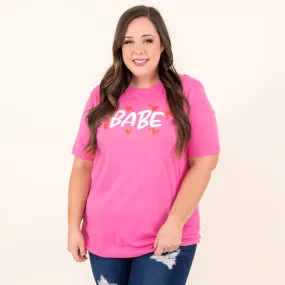 I Heart You Babe Tee, Charity Pink