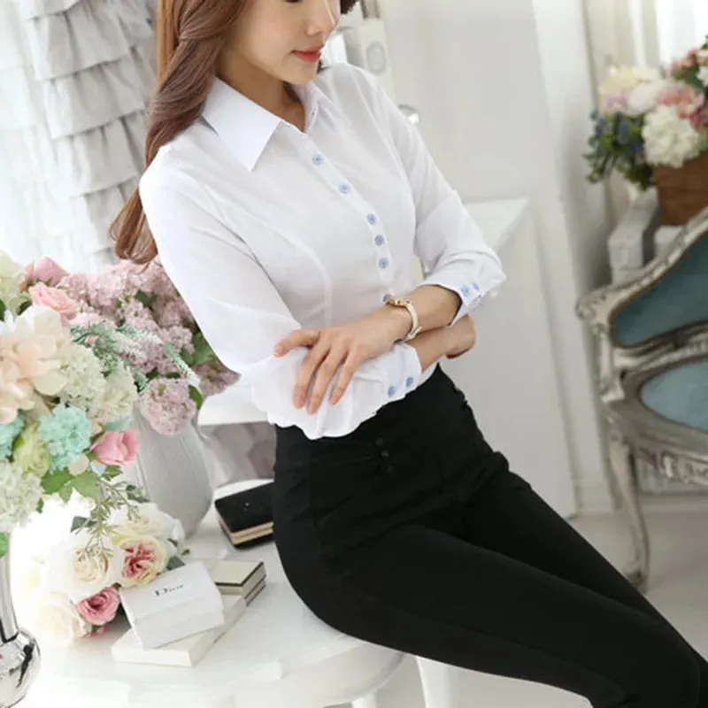 Isabella - Elegant White Blouse for Women
