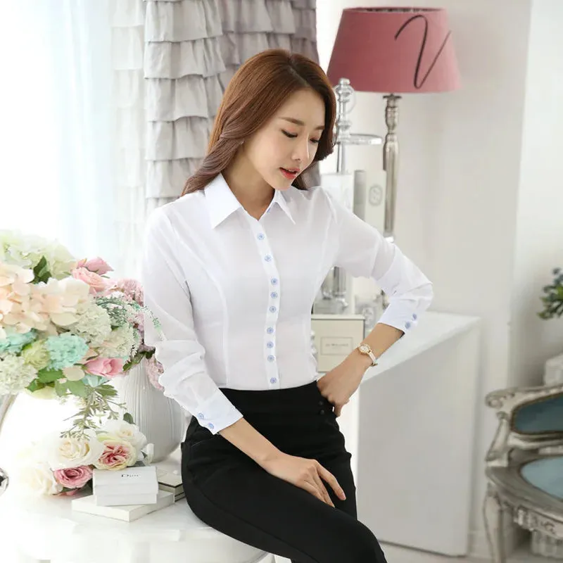 Isabella - Elegant White Blouse for Women
