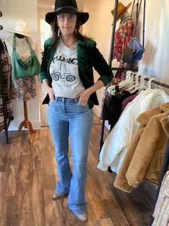 Judy Blue Mid Rise Trouser Flare Jean