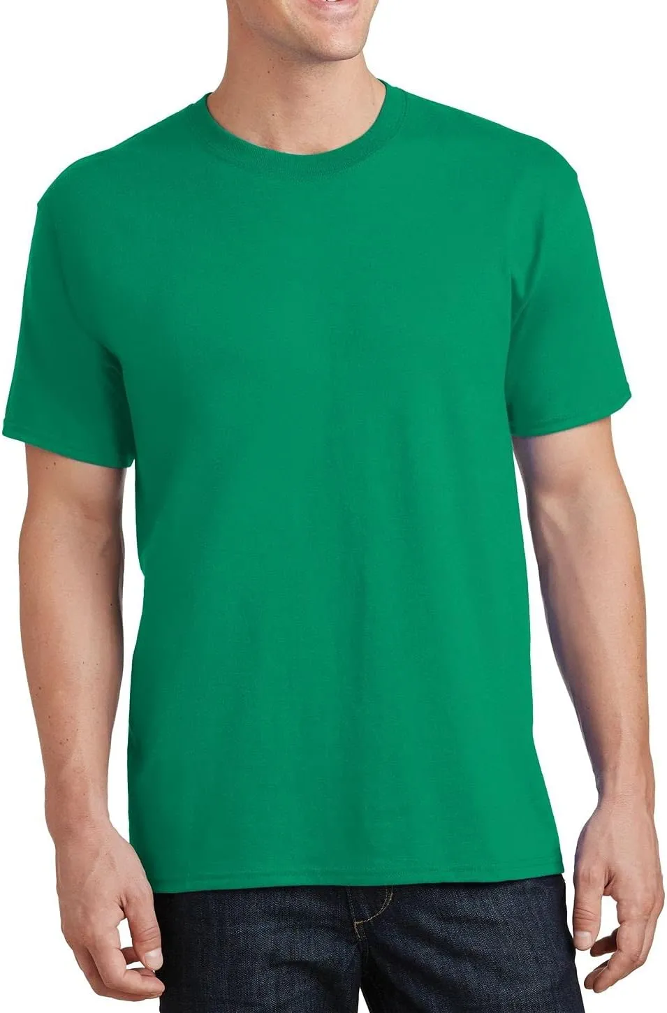 JustBlanks Mens 100% Cotton T-Shirt for Men Short Sleeves Men's t-Shirt Crew T-Shirt Crewneck Tee