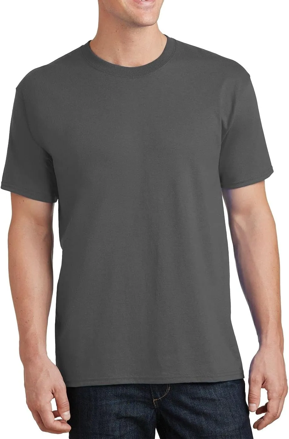 JustBlanks Mens 100% Cotton T-Shirt for Men Short Sleeves Men's t-Shirt Crew T-Shirt Crewneck Tee