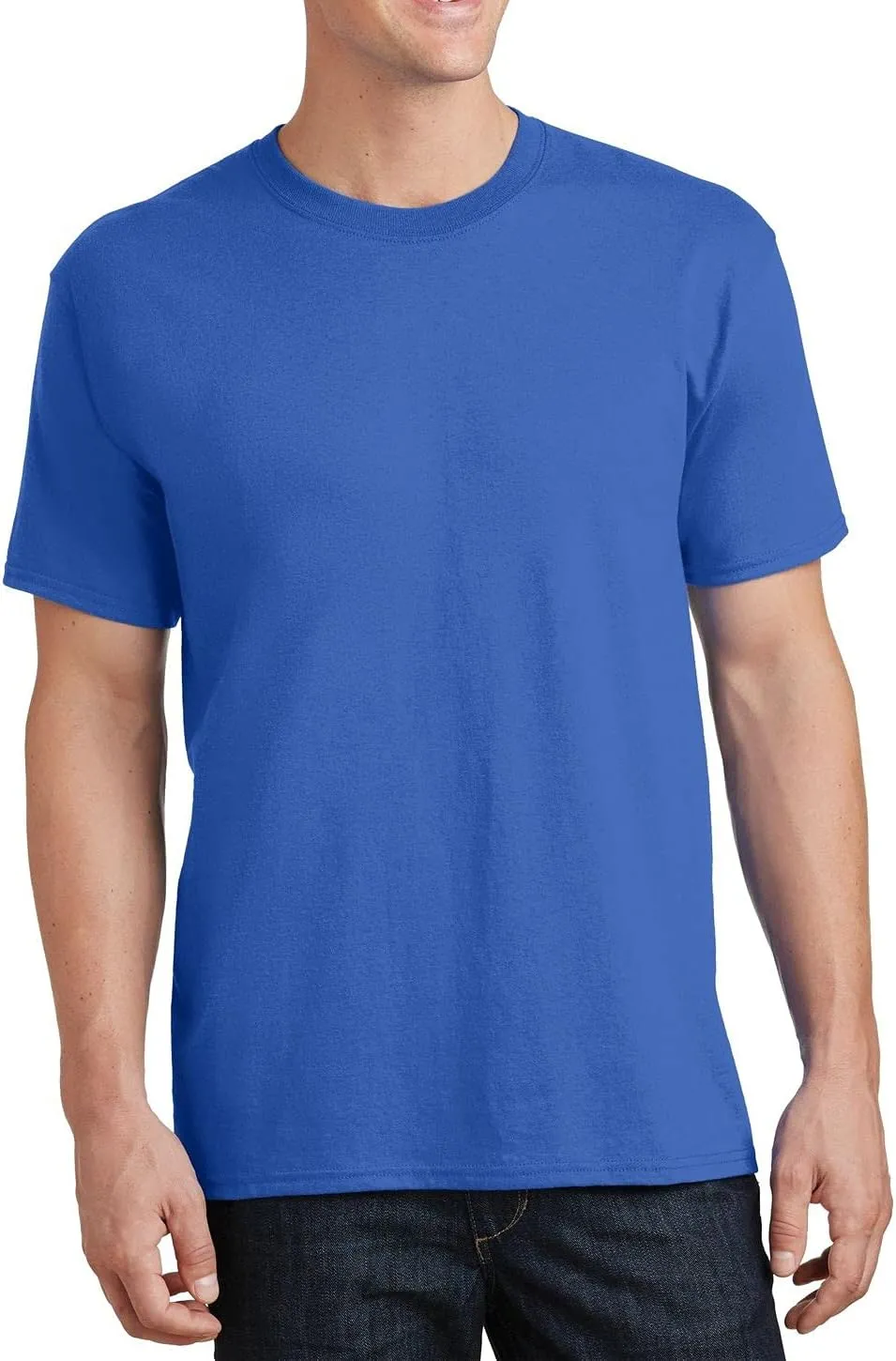 JustBlanks Mens 100% Cotton T-Shirt for Men Short Sleeves Men's t-Shirt Crew T-Shirt Crewneck Tee