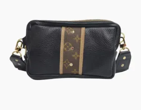 LV Upcycled Belt Bag - Black