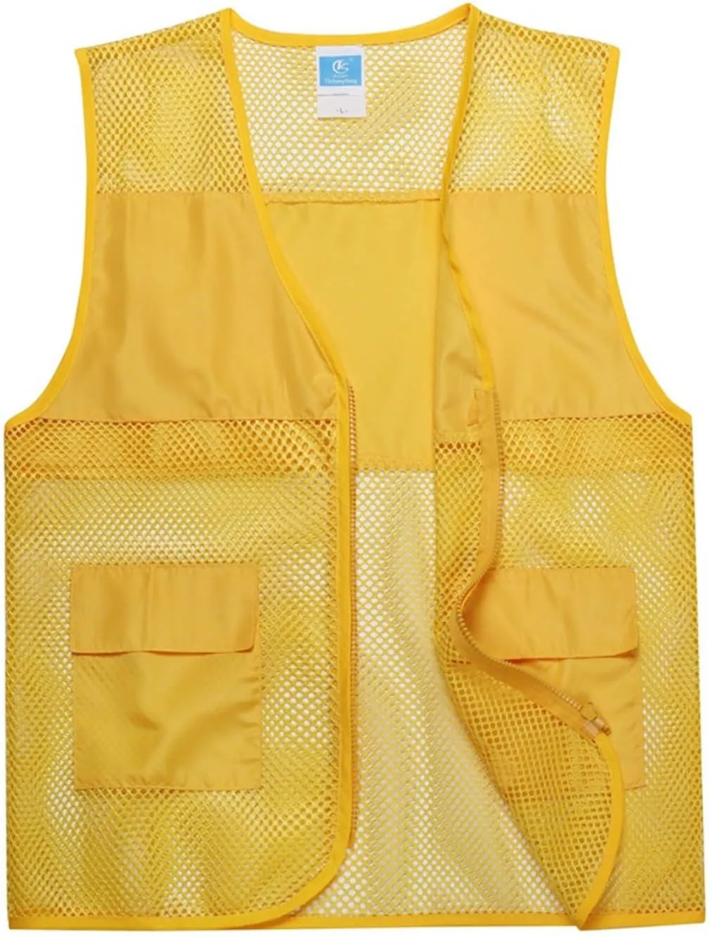 Mens Breathable Mesh Vest Jacket Summer Casual Lightweight Cycling Travel Zip Up Vests Outdoor Fishing Work Waistcoat