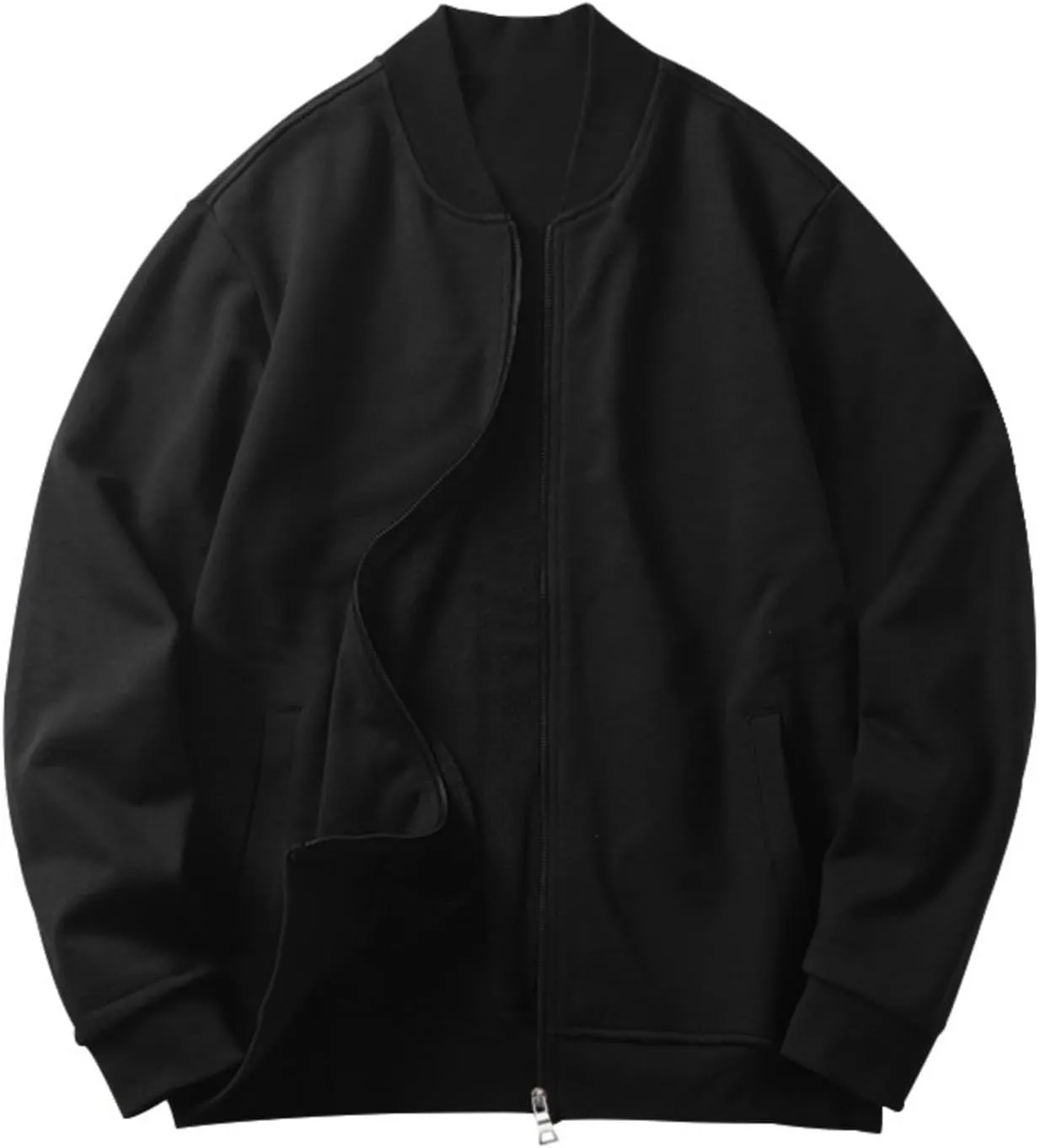 Men's Casual Lightweight Flight Jackets Softshell Varisty Jacket Fashion Classic Bomber Jacket with Pockets