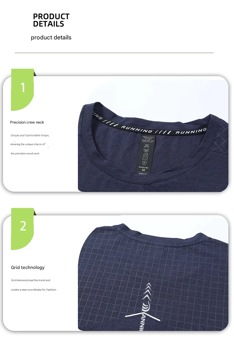 Men's Short-Sleeved Breathable Running T-shirts