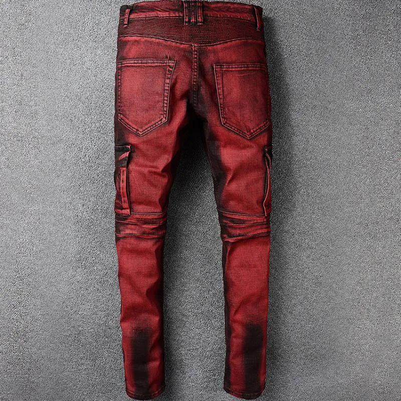 Men's Slim Ripped Stretchy Jeans