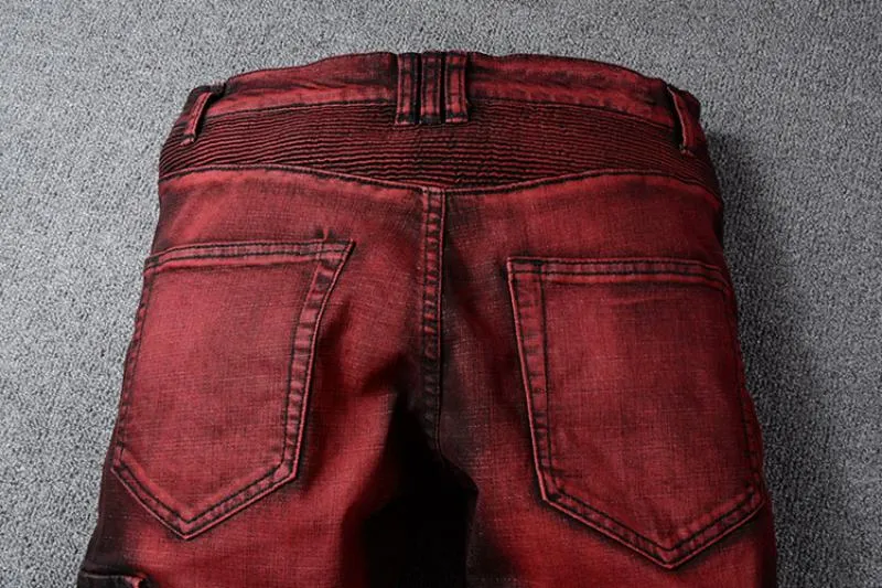 Men's Slim Ripped Stretchy Jeans