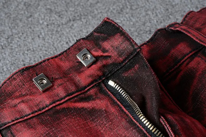 Men's Slim Ripped Stretchy Jeans