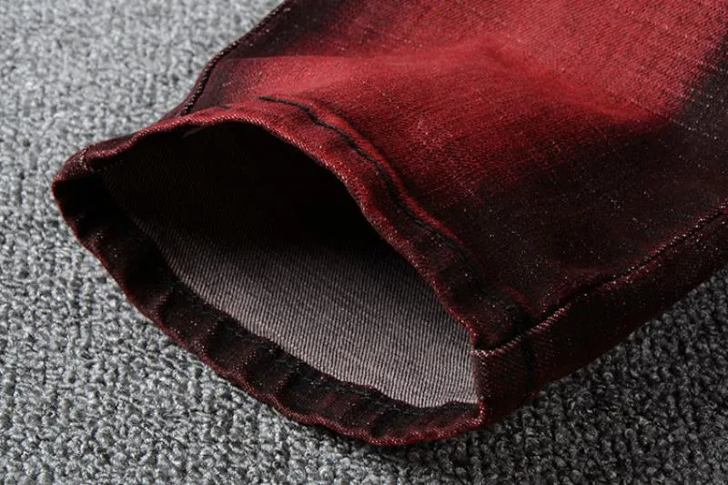Men's Slim Ripped Stretchy Jeans
