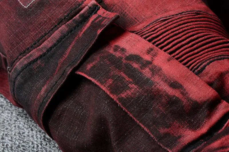 Men's Slim Ripped Stretchy Jeans