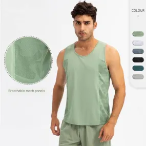 Men's Sports Vest Loose T-Shirt Breathable Quick Drying