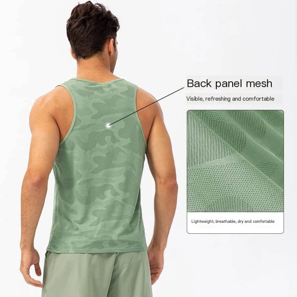 Men's Sports Vest Loose T-Shirt Breathable Quick Drying