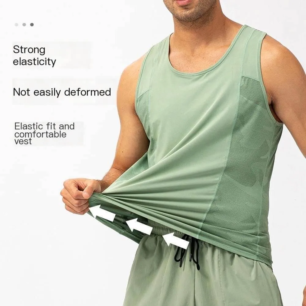 Men's Sports Vest Loose T-Shirt Breathable Quick Drying