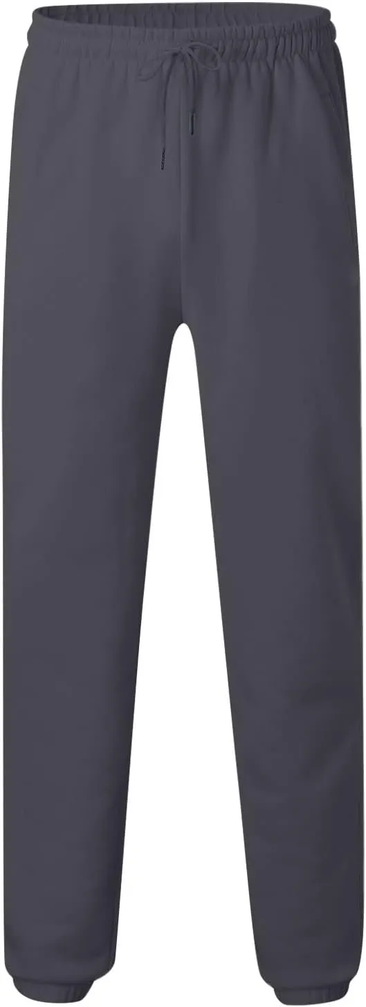 Mens Sweatpants Joggers Cinch Bottom Baggy Sweat Pants Drawstring Stretchy Workout Comfy Lounge Pants with Pockets