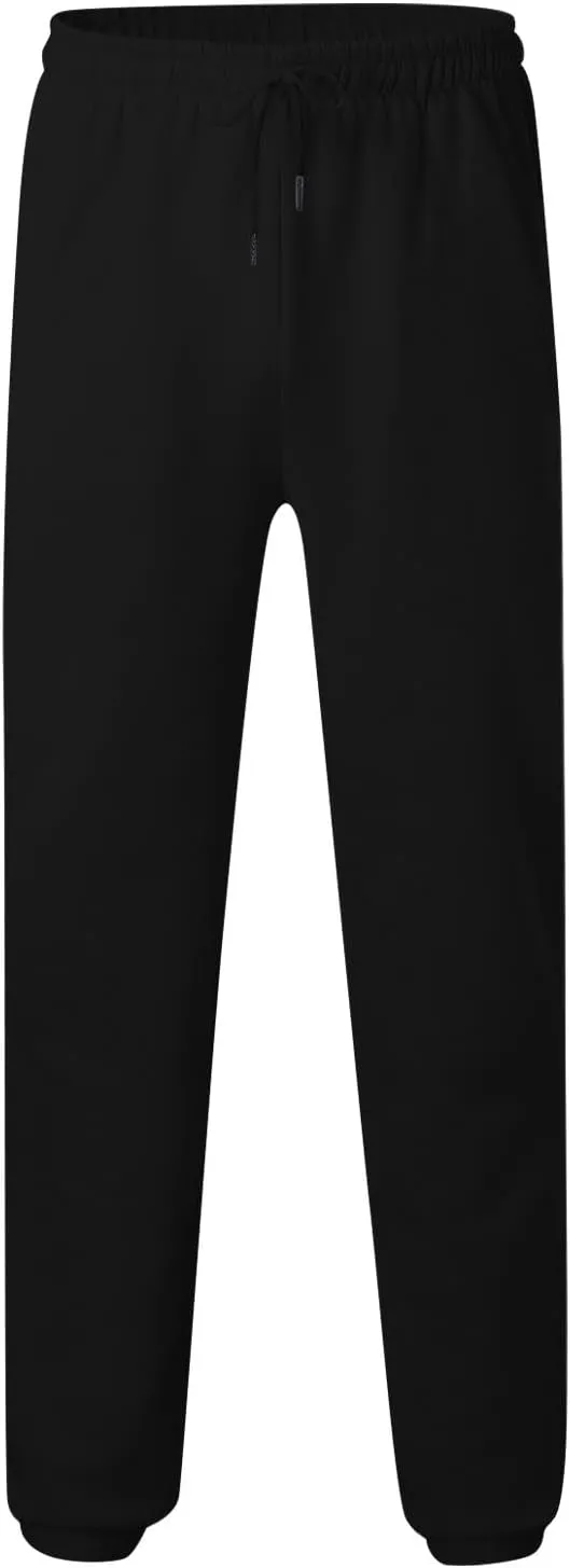 Mens Sweatpants Joggers Cinch Bottom Baggy Sweat Pants Drawstring Stretchy Workout Comfy Lounge Pants with Pockets
