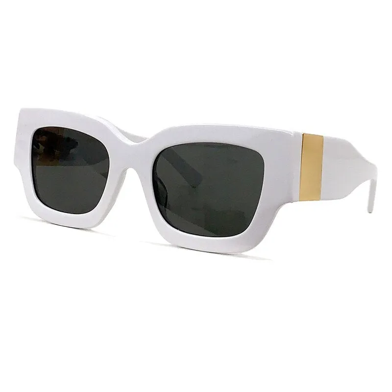 Retro Sunglasses Female Luxury Square Outdoor Sunscreen Sunglasses Female Fashion Gradient Trendy Protective Glasses