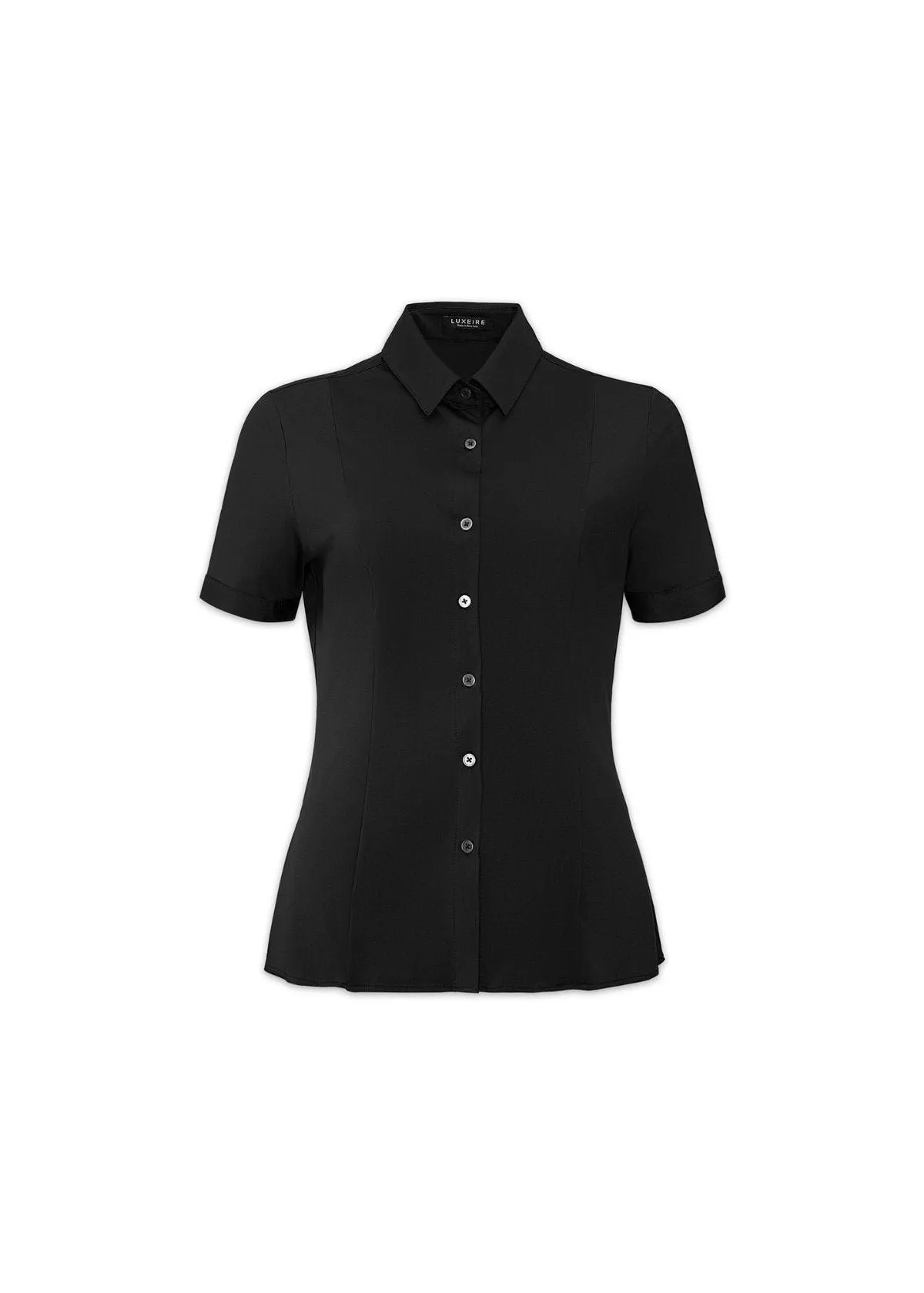 Short Sleeve Fitted Blouse