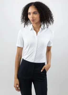 Short Sleeve Fitted Blouse