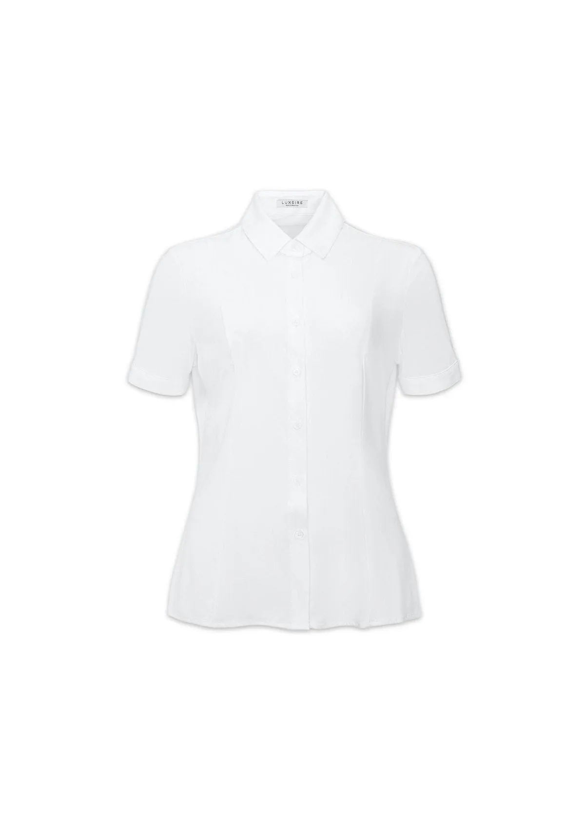 Short Sleeve Fitted Blouse