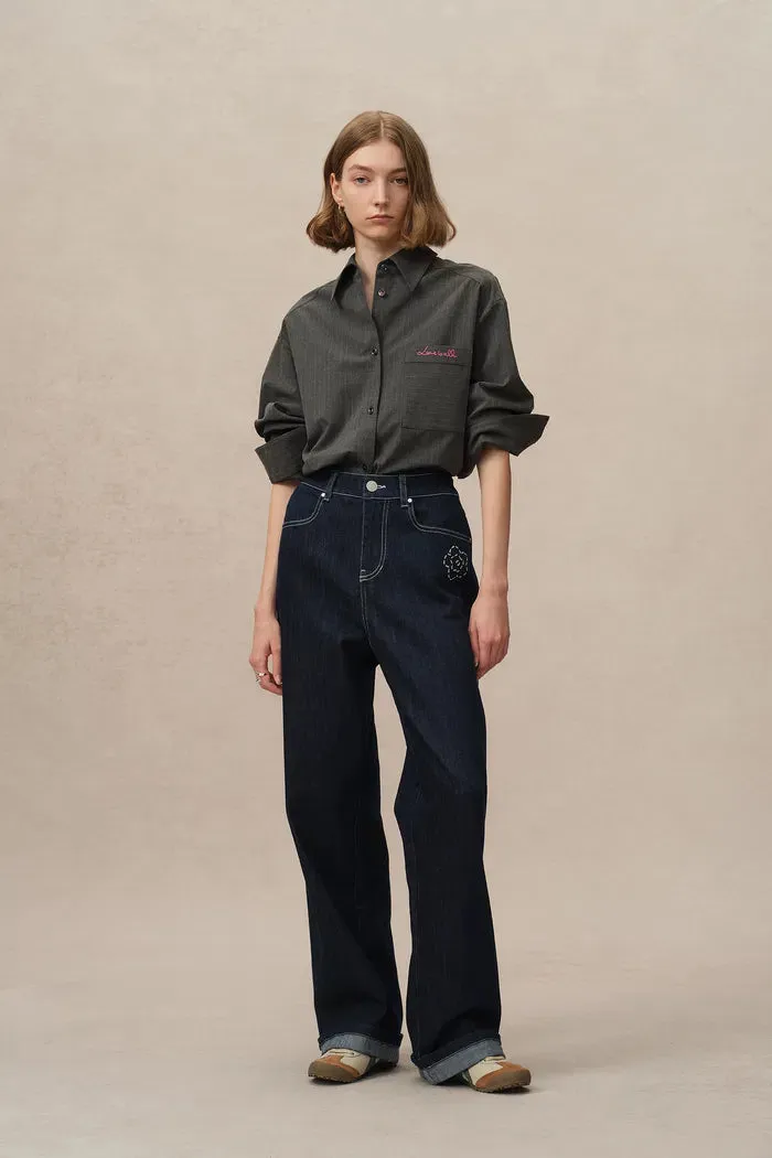 Somi Curved Blade Jeans in Stretchy Turkish Denim
