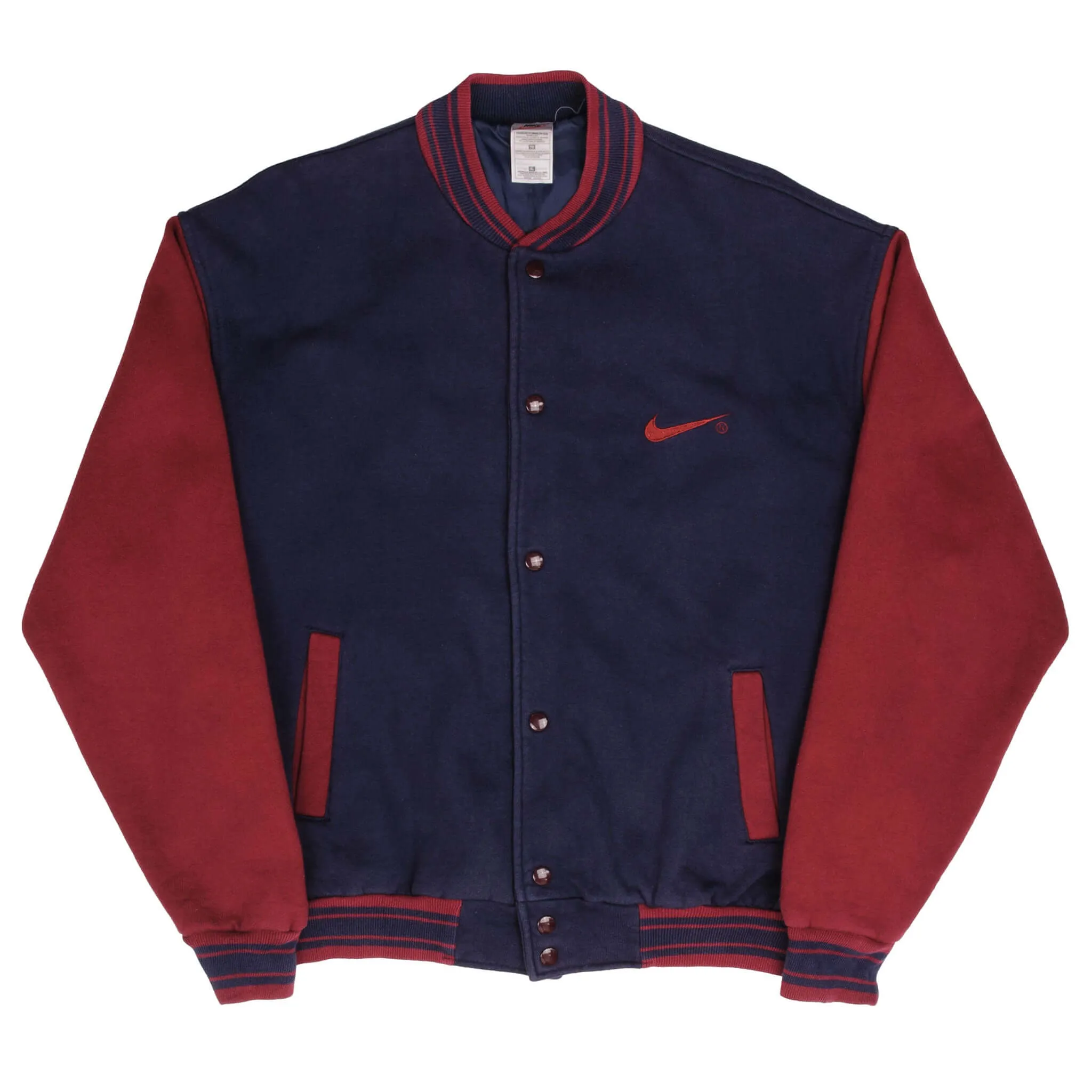 VINTAGE NIKE CLASSIC SWOOSH VARSITY JACKET 1990S SIZE XL