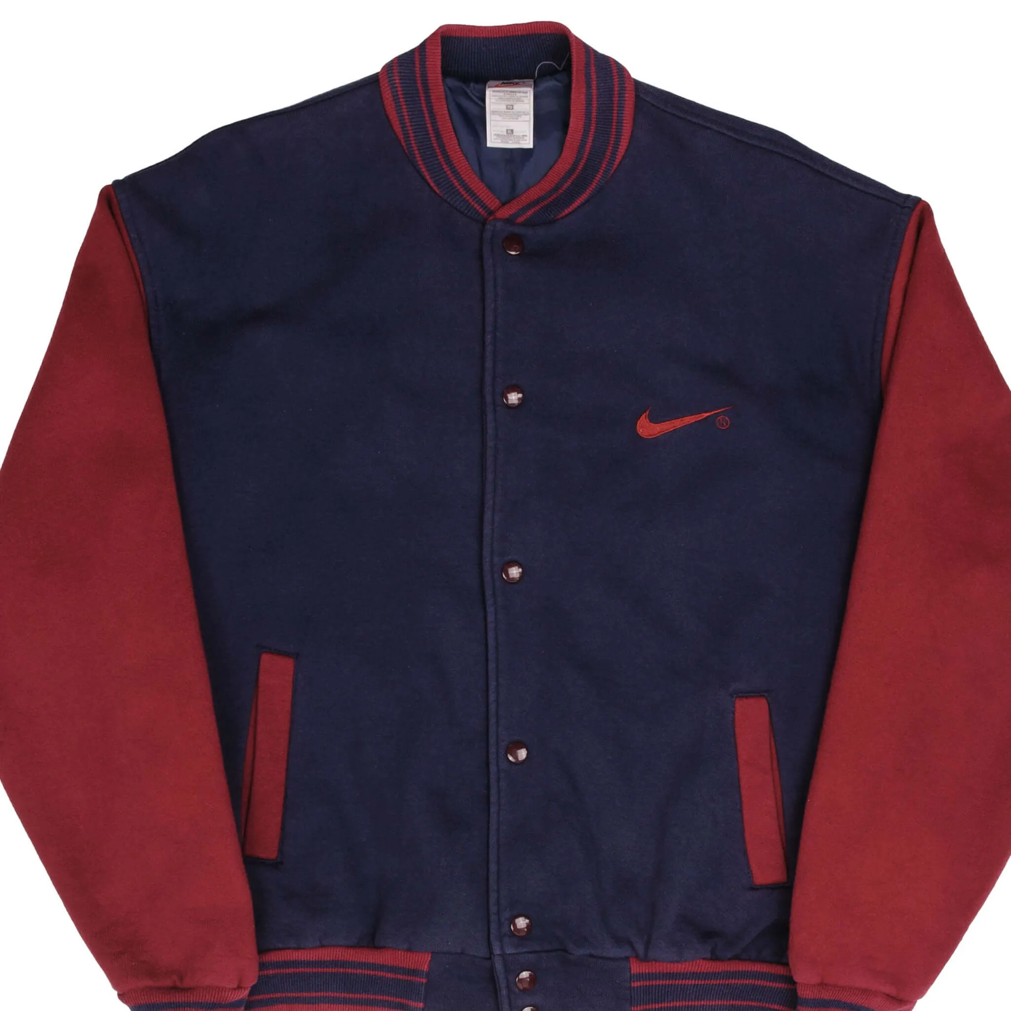 VINTAGE NIKE CLASSIC SWOOSH VARSITY JACKET 1990S SIZE XL