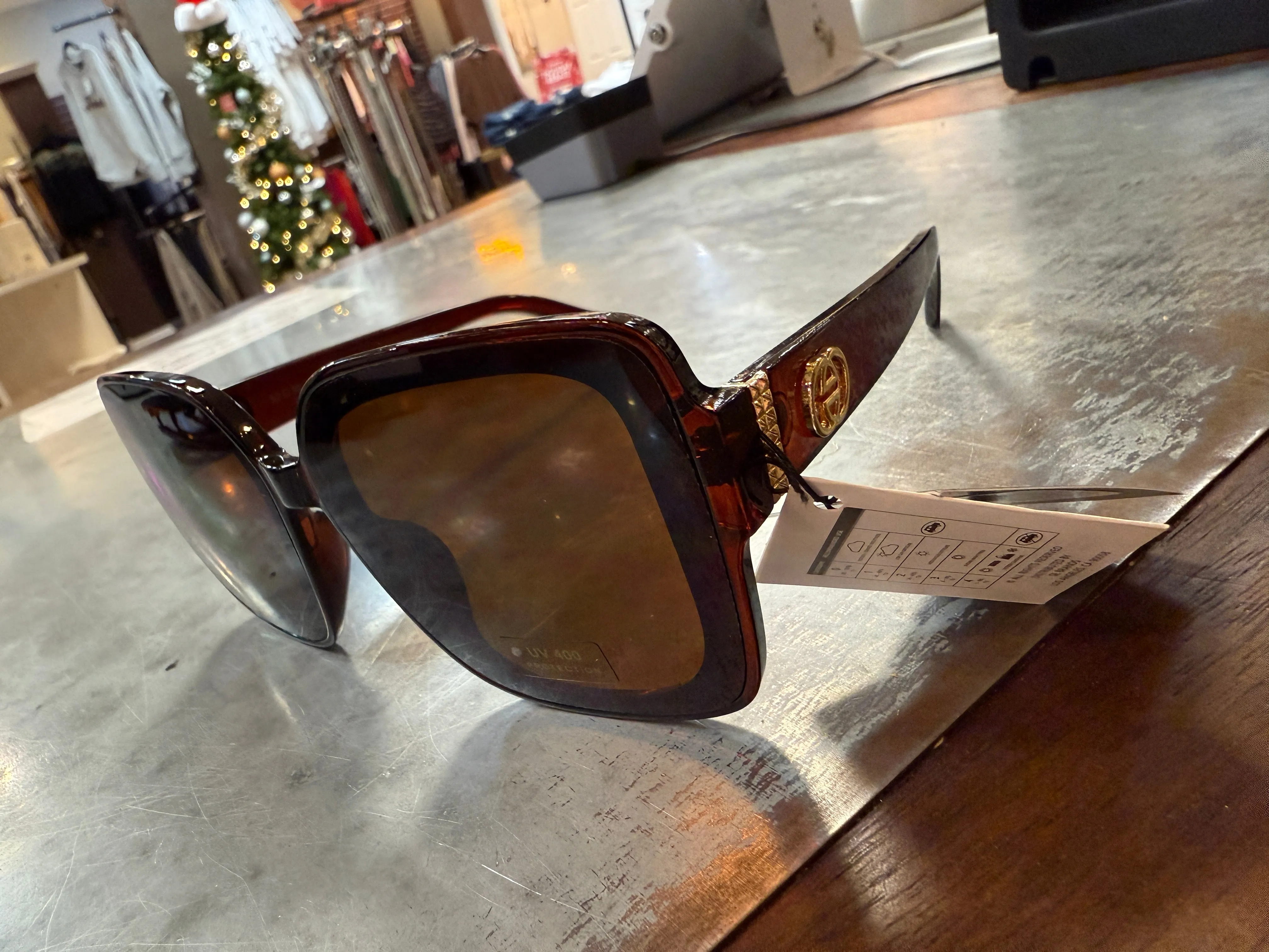 Womens Boxy Fashion Sunglasses