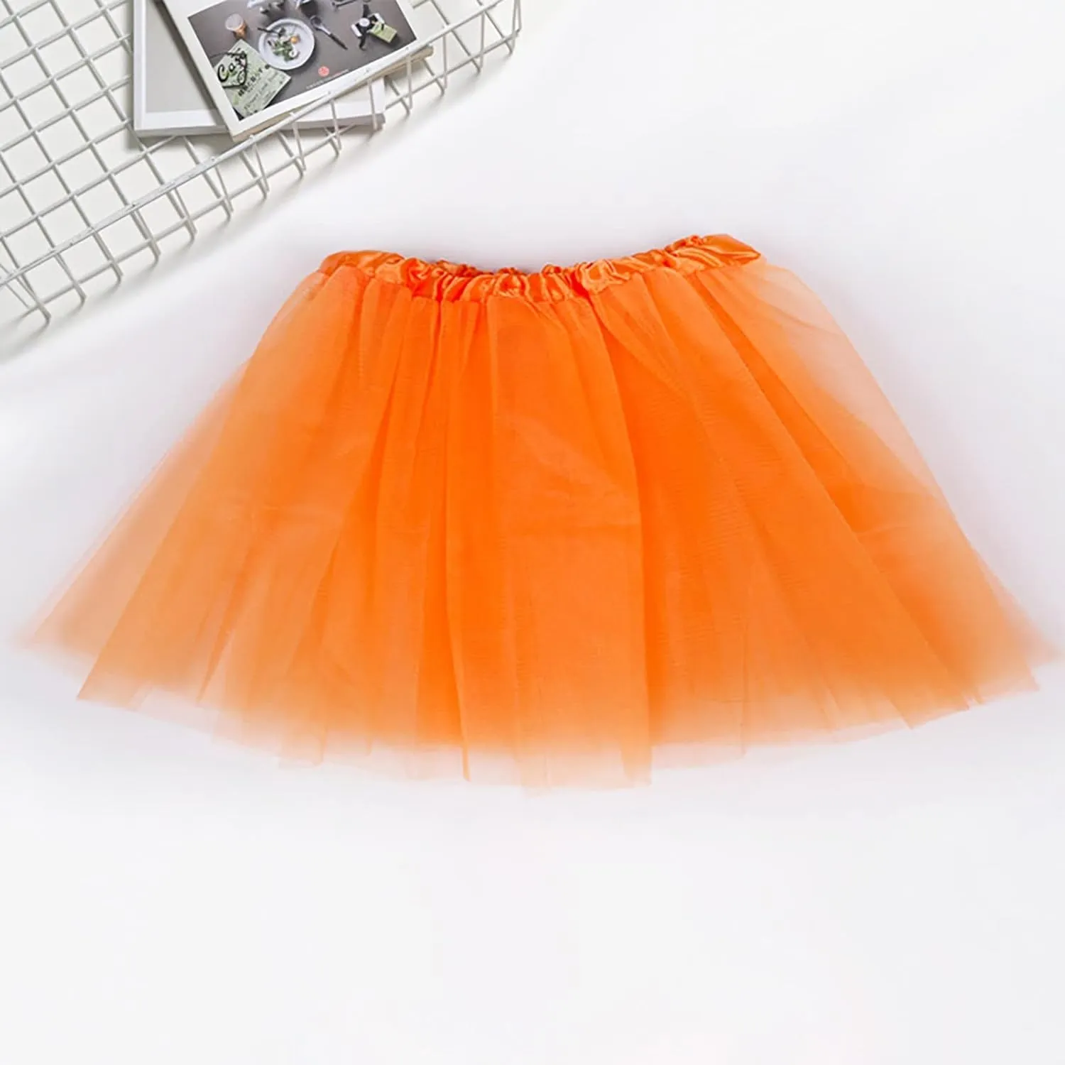 Womens Candy Color Skirts Chic High Waisted A Line Skirts Layered Pleated Ruffle Puffy Mini Skirt for Party Dress