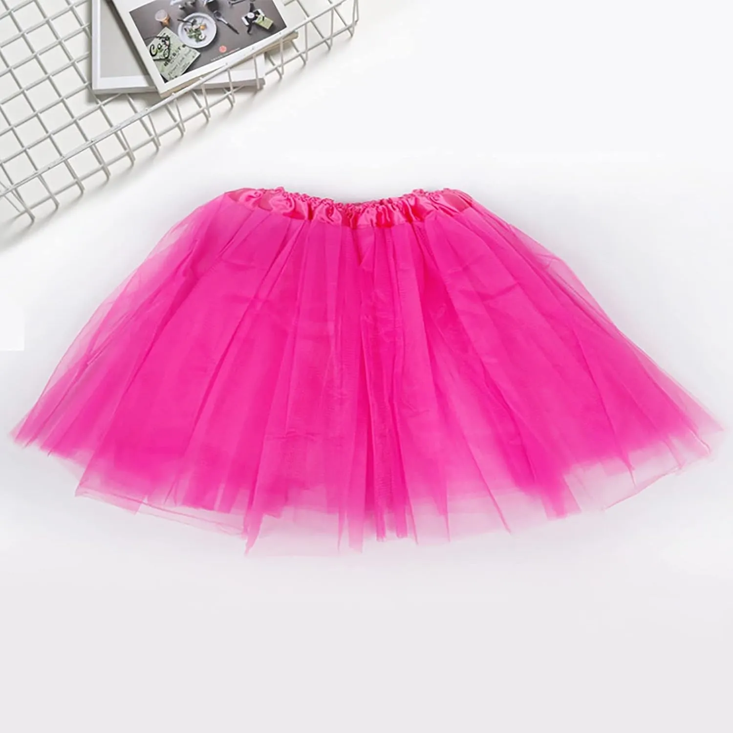 Womens Candy Color Skirts Chic High Waisted A Line Skirts Layered Pleated Ruffle Puffy Mini Skirt for Party Dress