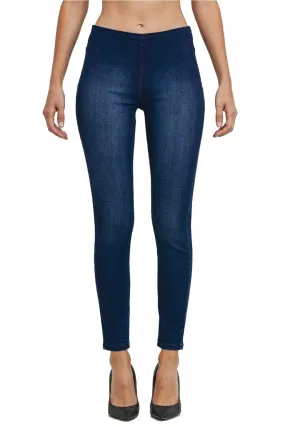 Women's Juniors Mid Rise Skinny Jeans Denim Stretchy Pants